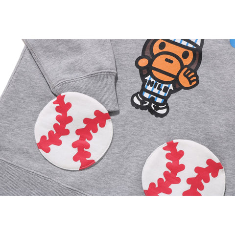 BABY MILO BASEBALL PULLOVER HOODIE KIDS