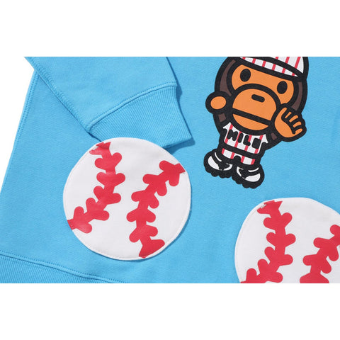 BABY MILO BASEBALL PULLOVER HOODIE KIDS
