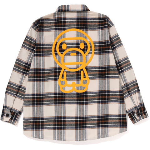 CHECK BABY MILO EMBROIDERY SHIRT KIDS