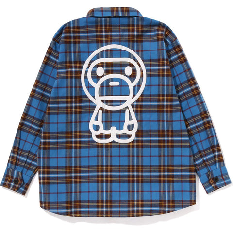 CHECK BABY MILO EMBROIDERY SHIRT KIDS