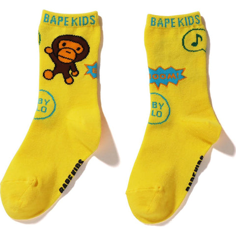 BABY MILO SPEECH BALLOON SOCKS KIDS