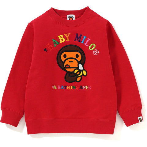 BABY MILO EMBROIDERY CREWNECK KIDS