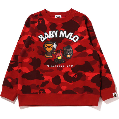 COLOR CAMO BABY MILO CAMP CREWNECK KIDS