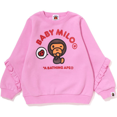 BABY MILO HEART FRILL CREWNECK KIDS