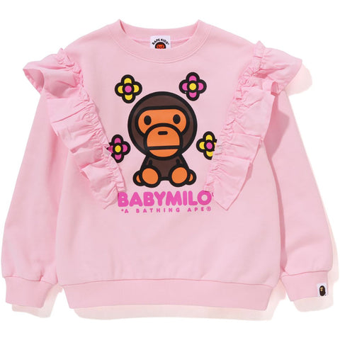 BABY MILO FLOWER FRILL CREWNECK KIDS