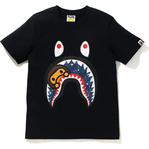 SPACE CAMO MILO SHARK TEE LADIES