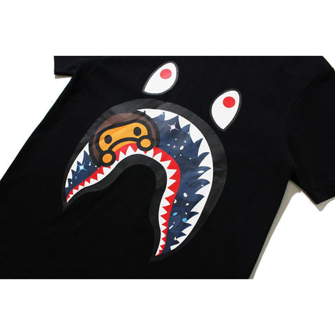 SPACE CAMO MILO SHARK TEE LADIES