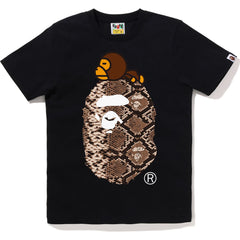 BAPE SNAKE MILO ON BIG APE TEE L