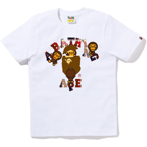 BAPE CHECK COLLEGE MILO TEE LADIES