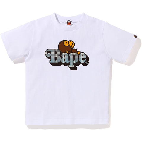 BAPE CHECK MILO ON BAPE TEE KIDS