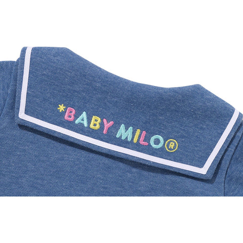 BABY MILO JERSEY DENIM SAILOR COLLAR BODYSUIT KIDS