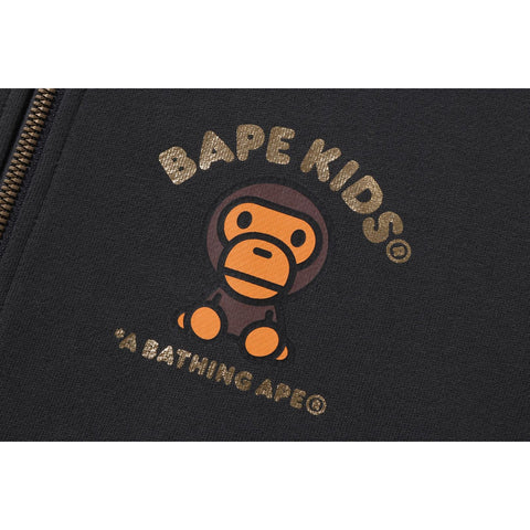 BABY MILO FOIL PRINT ZIP HOODIE RELAXED FIT KIDS