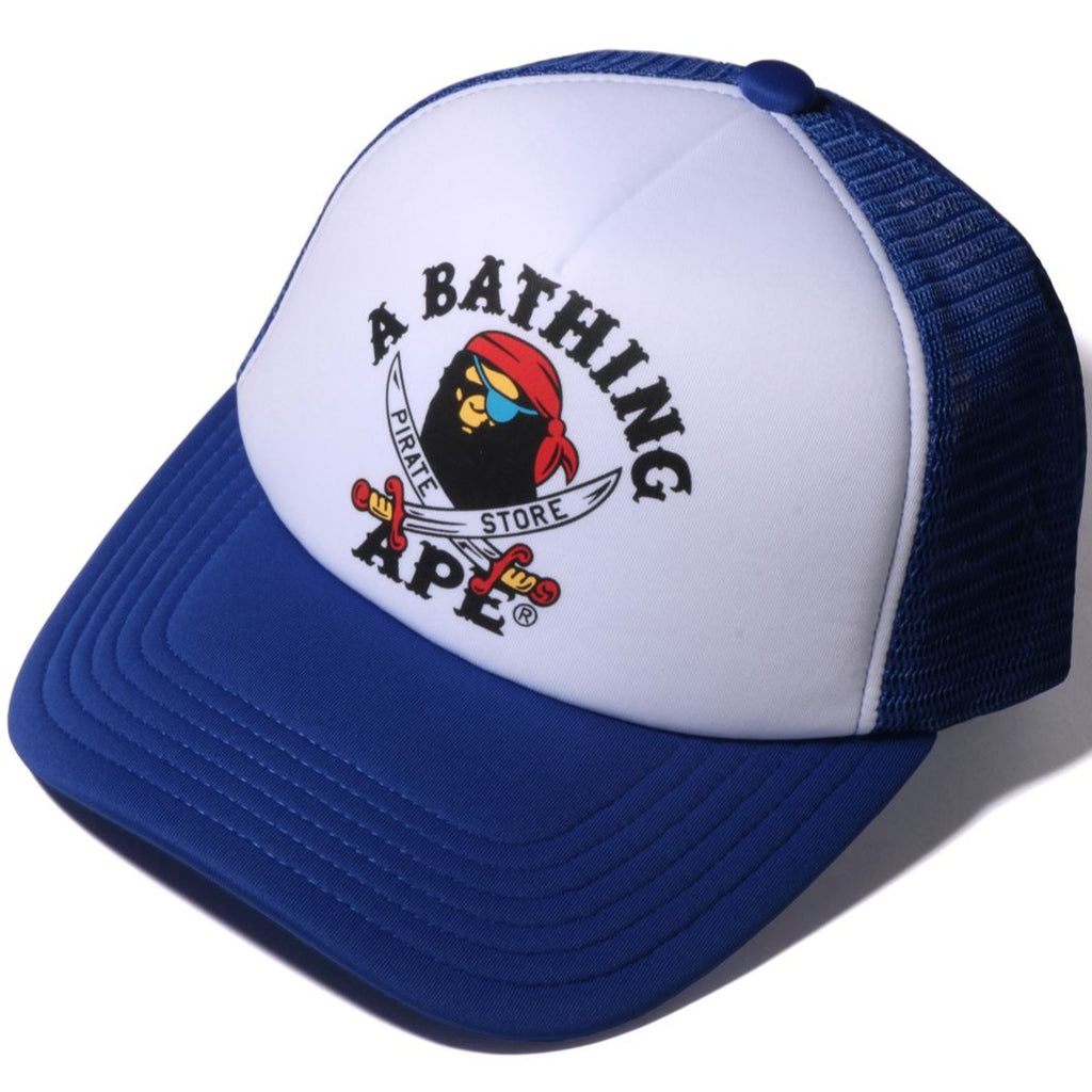 APE CROSSBONE COLLEGE MESH CAP MENS | us.bapepirate.com