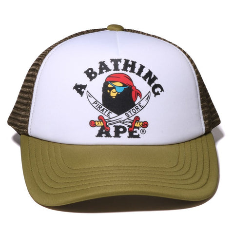 APE CROSSBONE COLLEGE MESH CAP MENS