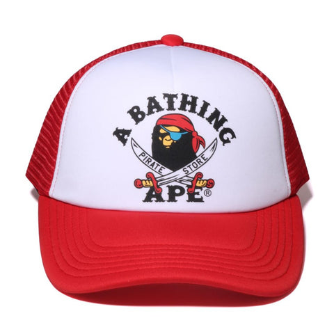 APE CROSSBONE COLLEGE MESH CAP MENS