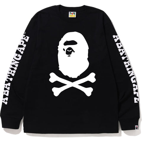 A BATHING APE CROSSBONE L/S TEE MENS