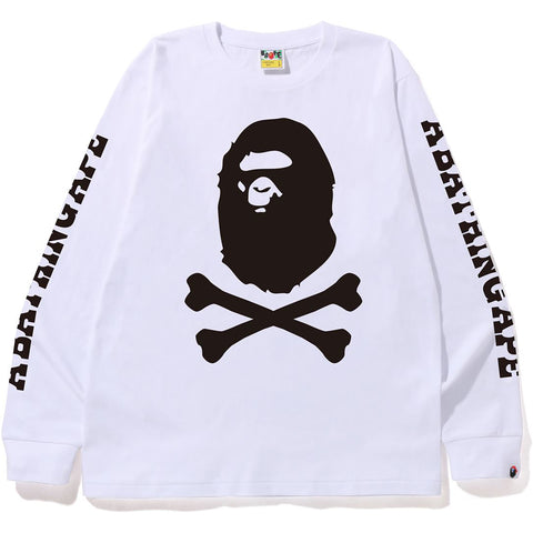 A BATHING APE CROSSBONE L/S TEE MENS