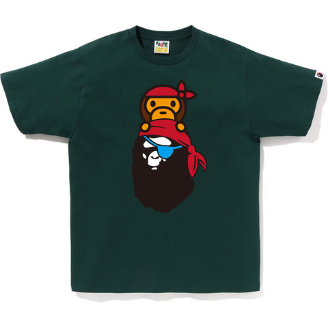 PIRATE MILO ON APE HEAD TEE MENS