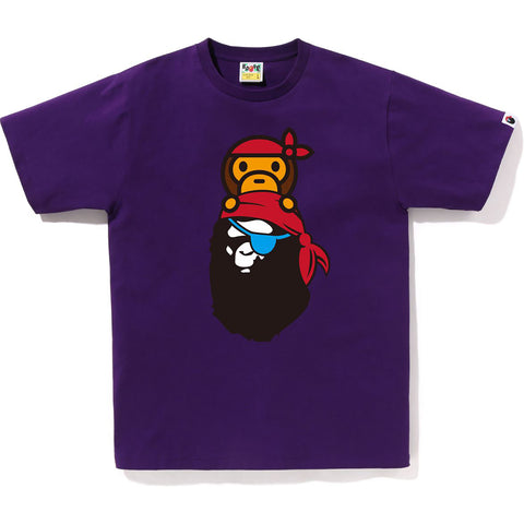 PIRATE MILO ON APE HEAD TEE MENS