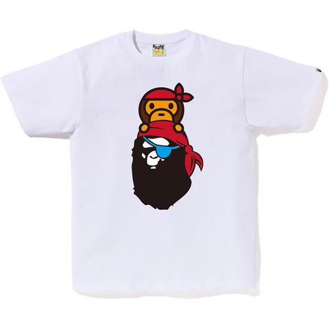 PIRATE MILO ON APE HEAD TEE MENS