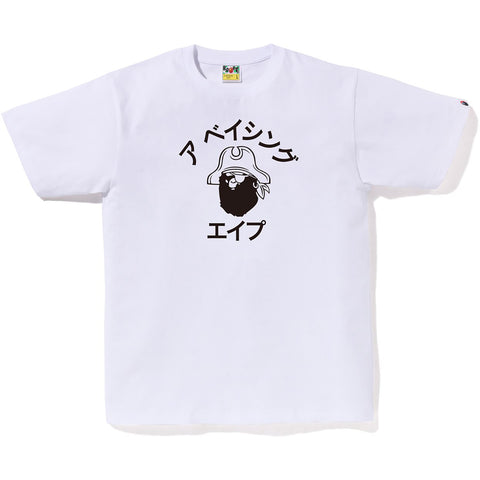 KATAKANA PIRATE COLLEGE TEE MENS