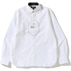 MR. BATHING APE OXFORD WIDE FIT BD SHIRT MENS