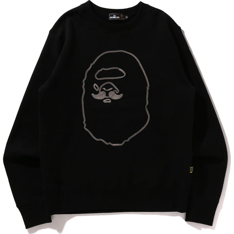 MR. BATHING APE EMBROIDERY CREWNECK MENS