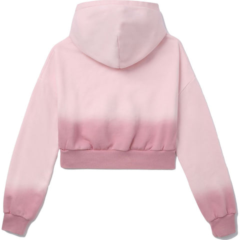 APEE DIP DYE CROPPED HOODIE LADIES