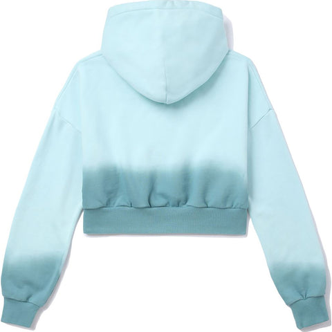 APEE DIP DYE CROPPED HOODIE LADIES