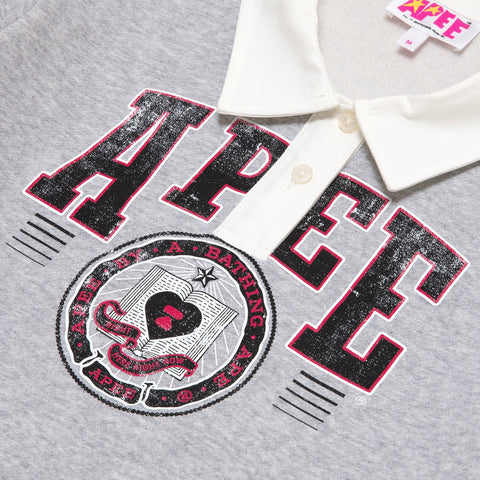 APEE CROPPED POLO SWEATSHIRT LADIES