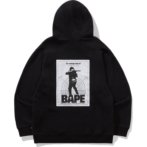 BAPE X ALPHA RIB COLLAR HOODIE MENS