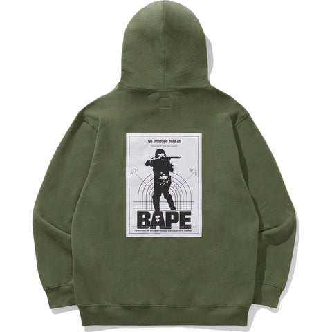 BAPE X ALPHA RIB COLLAR HOODIE MENS