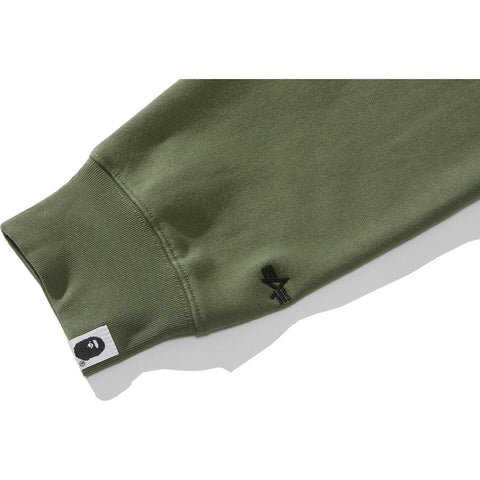BAPE X ALPHA RIB COLLAR HOODIE MENS