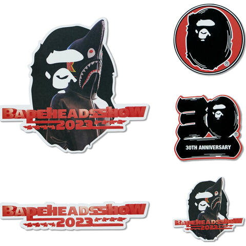 BAPE HEADS SHOW BAPE STICKERS SET M