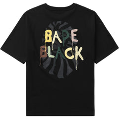 BAPE BLACK EMBROIDERY TEE M