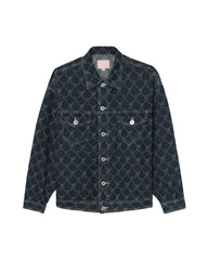 BAPY MONOGRAM DENIM JACKET LADIES