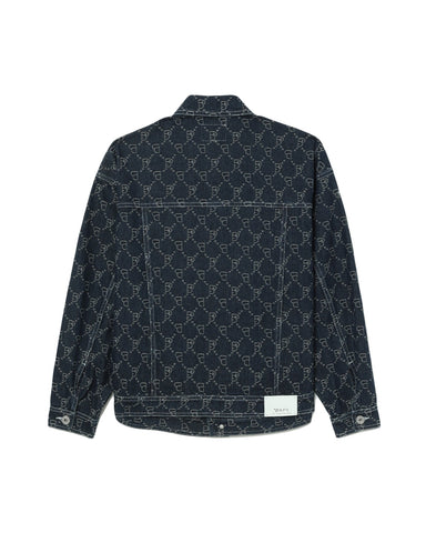 BAPY MONOGRAM DENIM JACKET LADIES