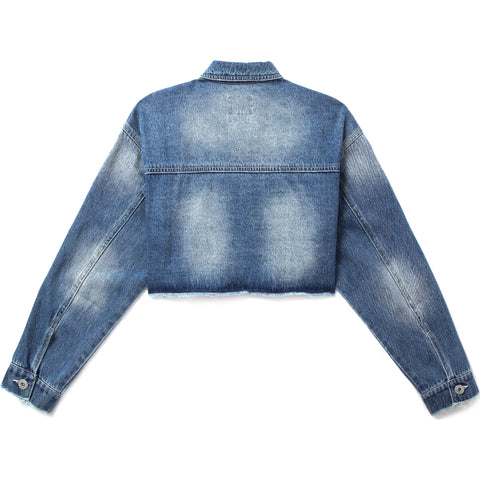 BAPY CROPPED DENIM JACKET L