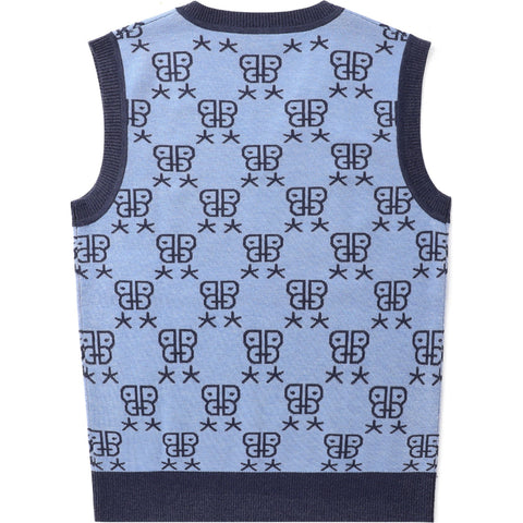 BAPY MONOGRAM KNIT VEST LADIES