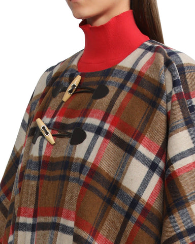 BAPY CHECK CAPE LADIES