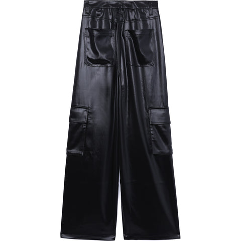 BAPY SATIN CARGO PANTS LADIES