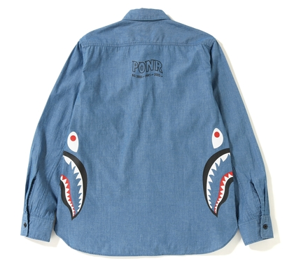 SIDE ZIP SHARK SHIRT MENS