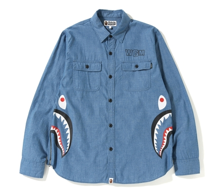 SIDE ZIP SHARK SHIRT MENS