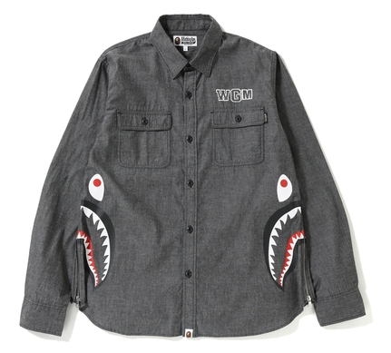 SIDE ZIP SHARK SHIRT MENS