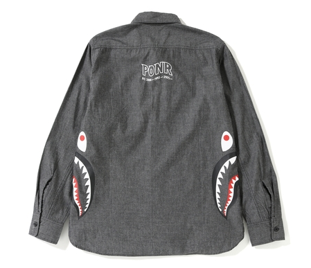 SIDE ZIP SHARK SHIRT MENS
