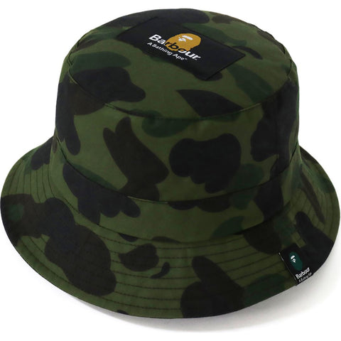 BARBOUR X BAPE 1ST CAMO BUCKET HAT MENS