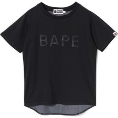 BAPE LOGO CHECK APPLIQUE TEE LADIES