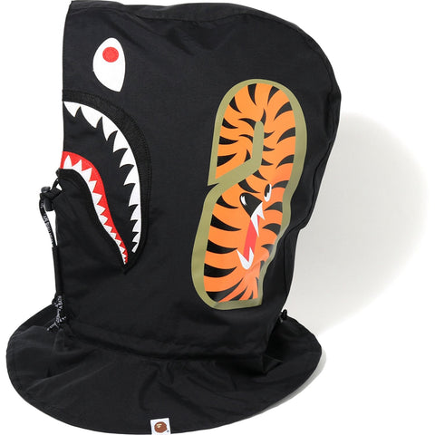 1ST CAMO SHARK FACE MASK HOODIE MENS