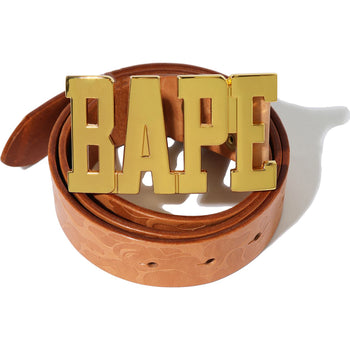 SOLID CAMO LEATHER BELT MENS