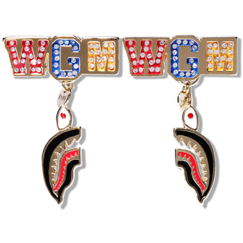 CRYSTAL STONE SHARK PIERCE LADIES